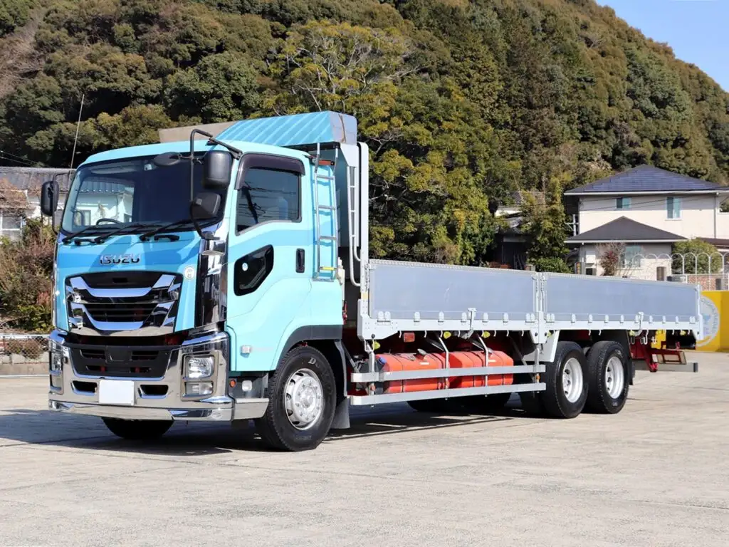 いすゞ ギガ 大型 平ボディ アルミブロック ベッド の中古トラック【車両No.181550】