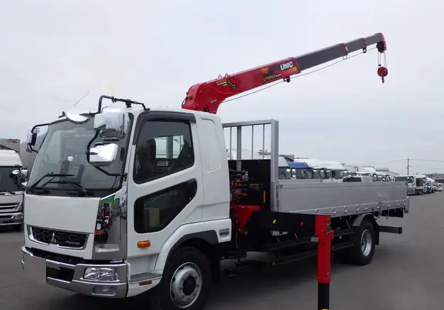 三菱 ファイター 中型/増トン クレーン付 アルミブロック 4段 の中古トラック【車両No.181716】