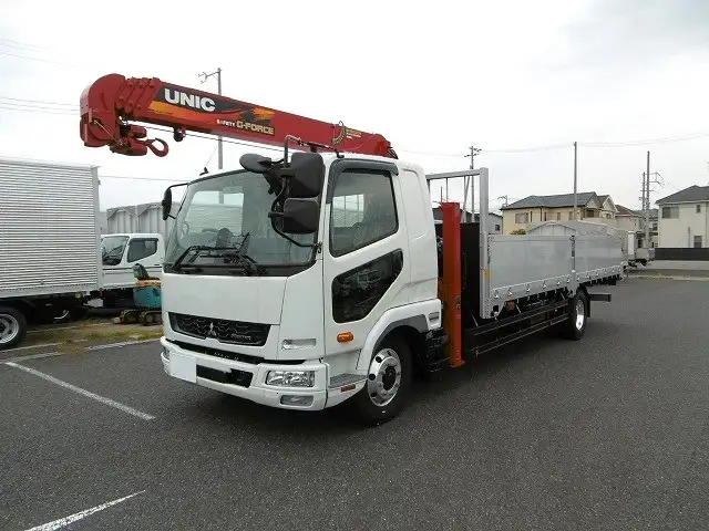三菱 ファイター 中型/増トン 車両重機運搬 4段クレーン ラジコン の中古トラック【車両No.181672】