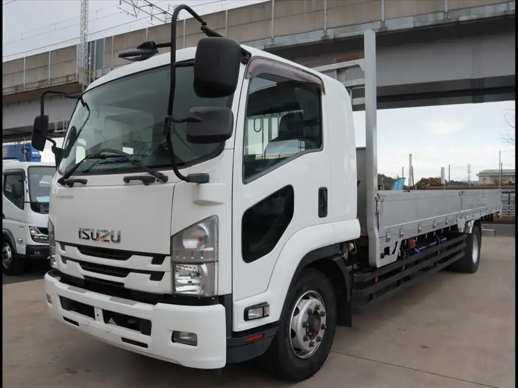 いすゞ フォワード 中型/増トン 平ボディ アルミブロック ベッド の中古トラック【車両No.181814】