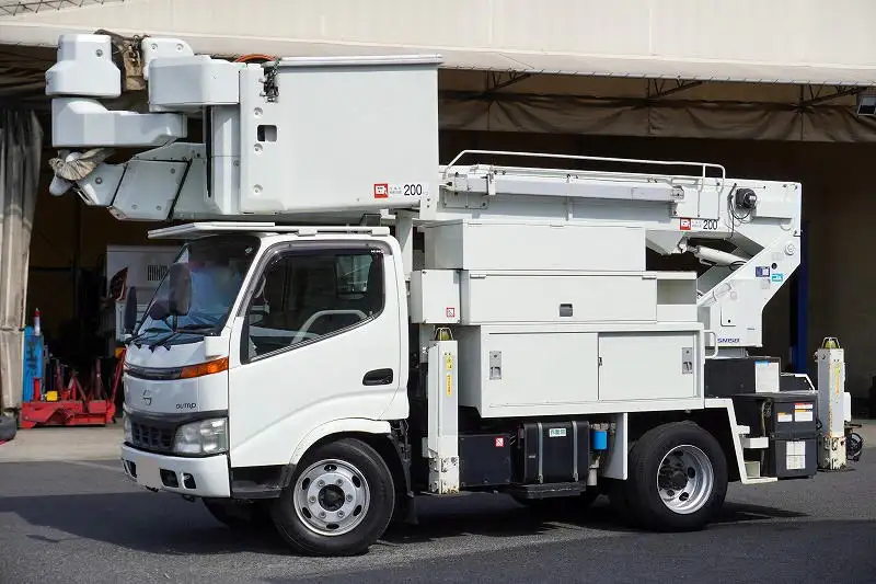 日野 デュトロ 小型 高所・建柱車 高所作業車 電工仕様 の中古トラック【車両No.181905】