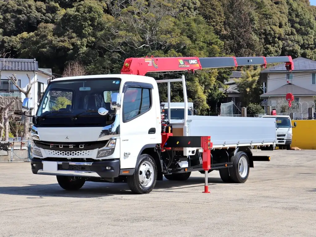 三菱 キャンター 小型 クレーン付 アルミブロック 4段 の中古トラック【車両No.181920】