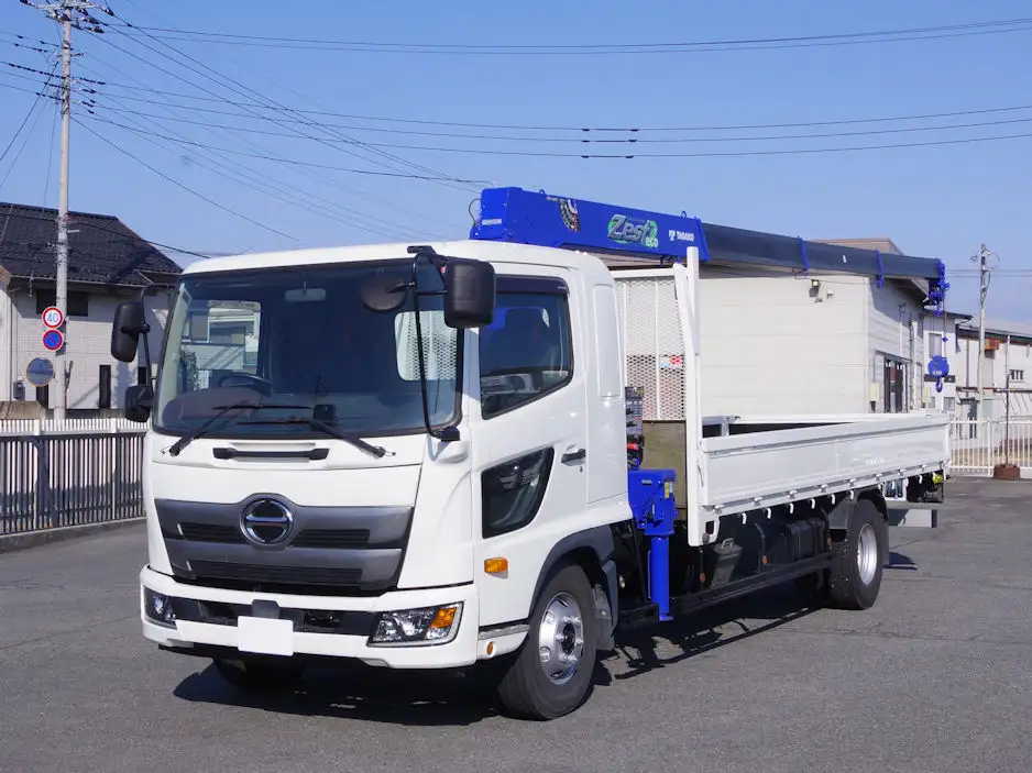 日野 レンジャー 中型/増トン クレーン付 床鉄板 4段 の中古トラック【車両No.182022】