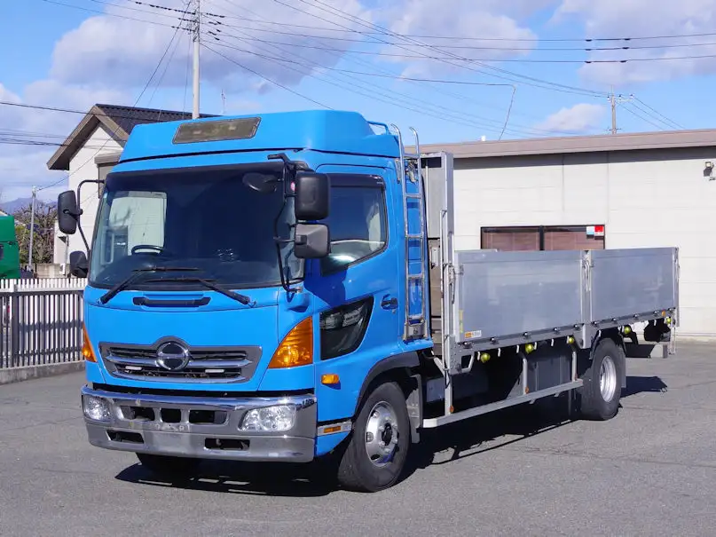 日野 レンジャー 中型/増トン 平ボディ 床鉄板 アルミブロック の中古トラック【車両No.182048】