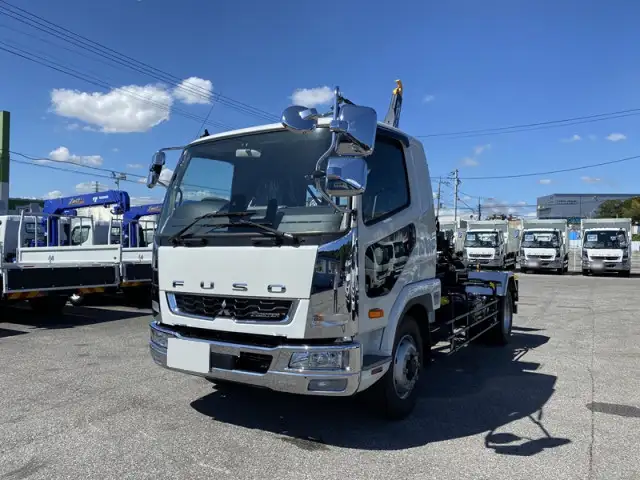 三菱 ファイター 中型/増トン アームロール ツインホイスト ベッド の中古トラック【車両No.182063】