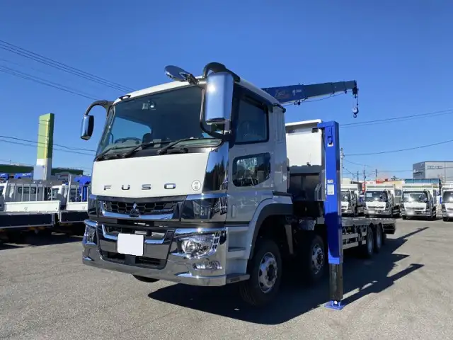 三菱 スーパーグレート 大型 車両重機運搬 4段クレーン ラジコン の中古トラック【車両No.182057】