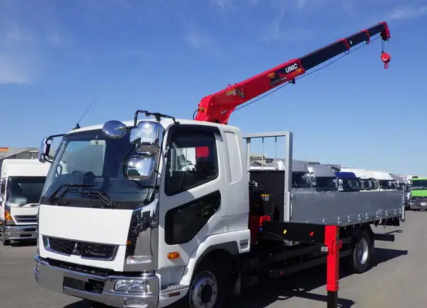三菱 ファイター 中型/増トン クレーン付 アルミブロック 4段 の中古トラック【車両No.182078】