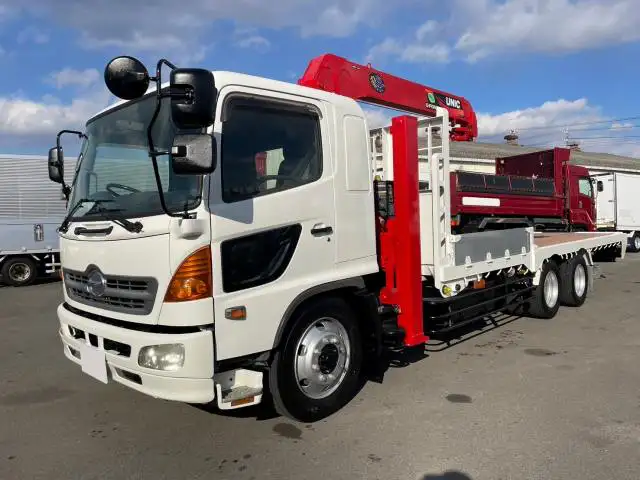 日野 レンジャー 中型/増トン 車両重機運搬 3段クレーン ラジコン の中古トラック【車両No.182117】