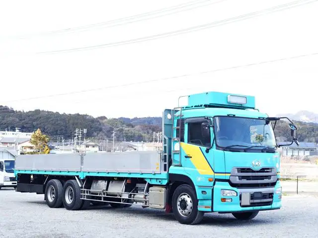 日産UD クオン 大型 平ボディ 床鉄板 アルミブロック の中古トラック【車両No.182151】