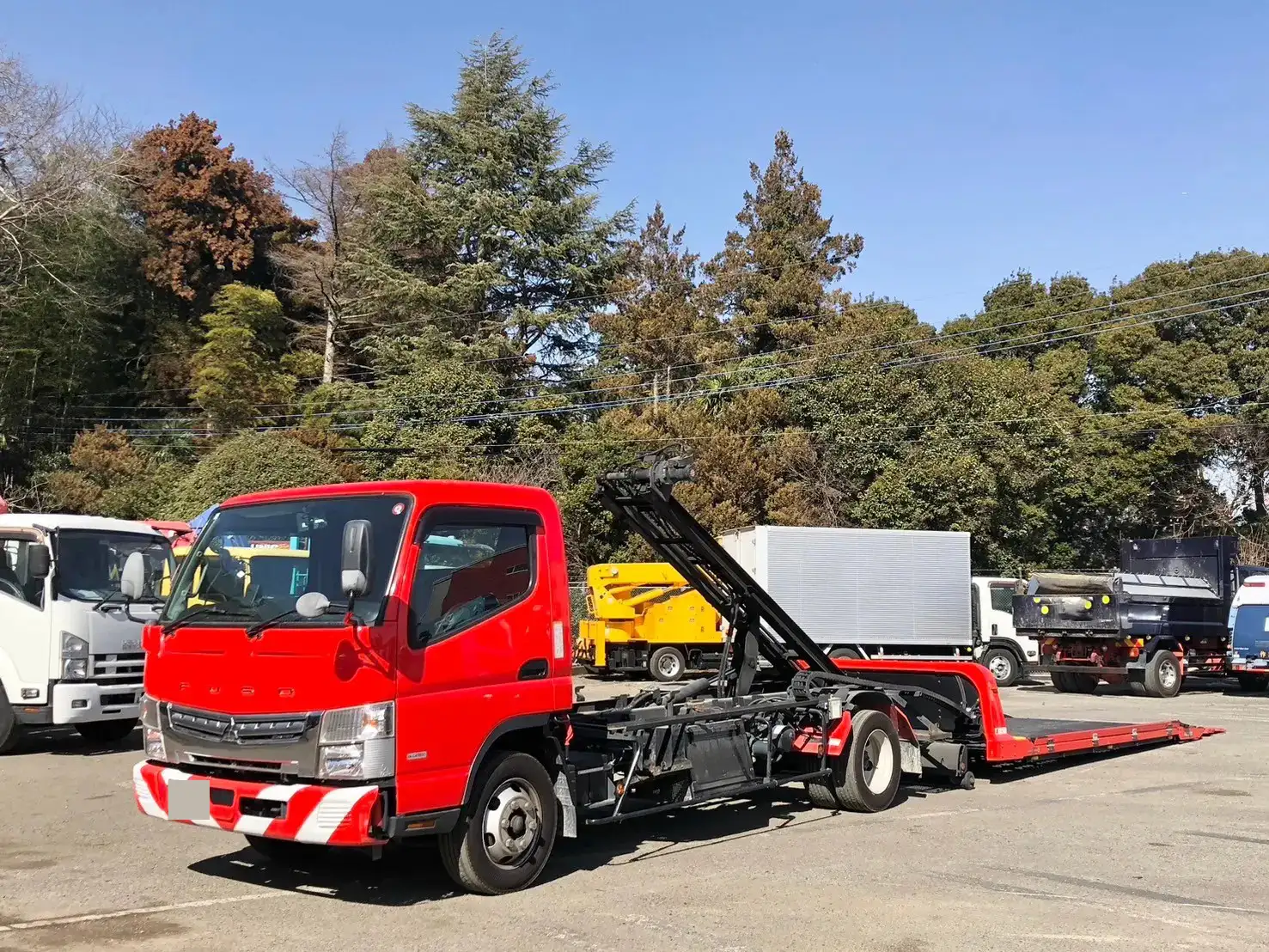 三菱 キャンター 小型 車両重機運搬 ラジコン ウインチ の中古トラック【車両No.182504】