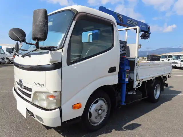 日野 デュトロ 小型 クレーン付 床鉄板 3段 の中古トラック【車両No.182428】
