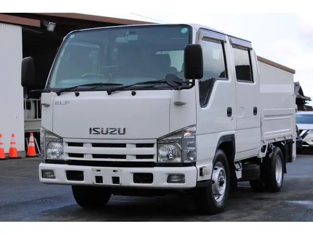 いすゞ エルフ 小型 平ボディ Wキャブ パワーゲート の中古トラック【車両No.182812】