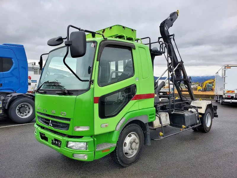 三菱 ファイター 中型/増トン アームロール ツインホイスト PDG-FK61R の中古トラック【車両No.182848】