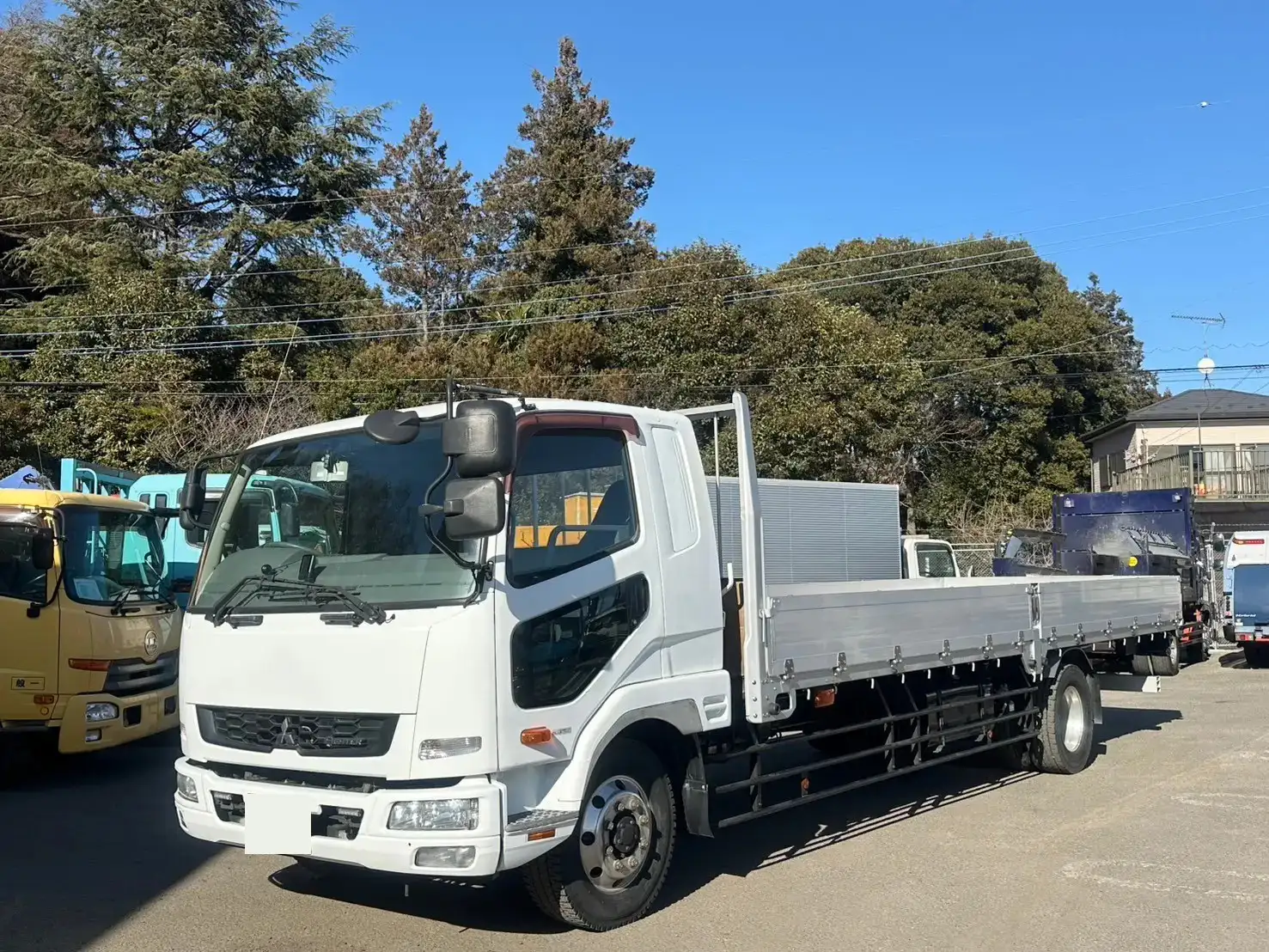 三菱 ファイター 中型/増トン 平ボディ アルミブロック エアサス の中古トラック【車両No.182924】