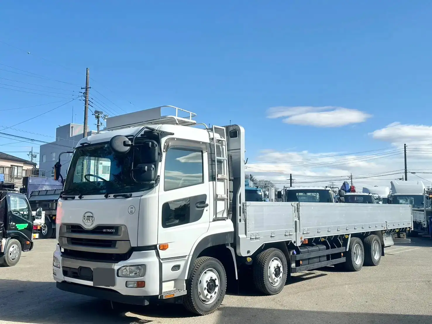 日産UD クオン 大型 平ボディ アルミブロック エアサス の中古トラック【車両No.182959】