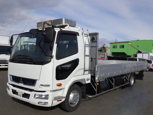 三菱 ファイター 中型/増トン 平ボディ アルミブロック ベッド の中古トラック【車両No.182964】