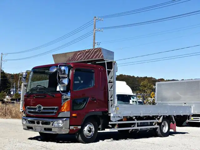 日野 レンジャー 中型/増トン 平ボディ 床鉄板 アルミブロック の中古トラック【車両No.182978】