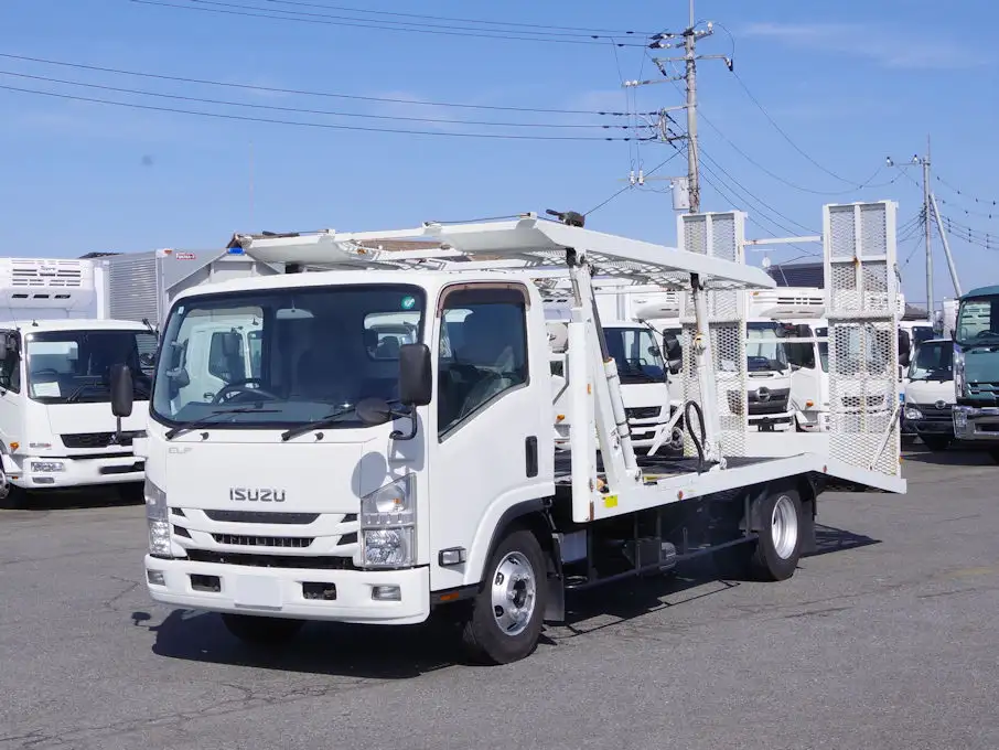いすゞ エルフ 小型 車両重機運搬 ラジコン ウインチ の中古トラック【車両No.183256】