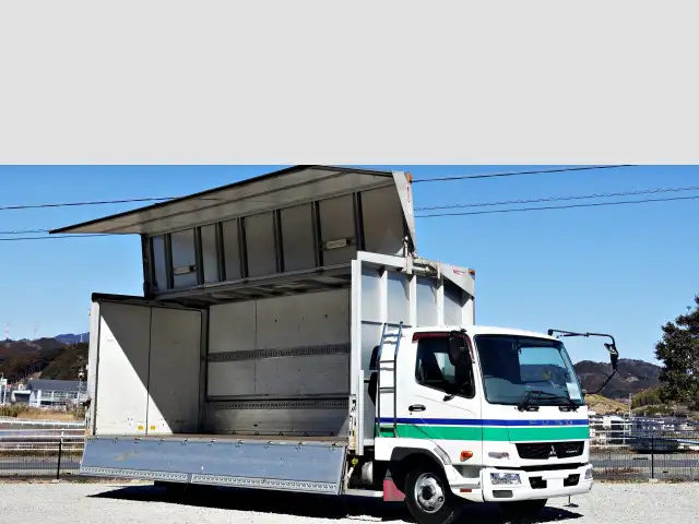 三菱 ファイター 中型/増トン ウイング ベッド TKG-FK61F の中古トラック【車両No.183373】