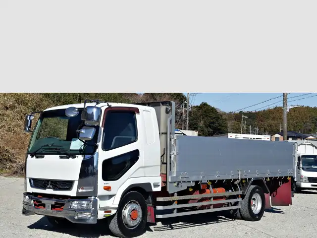 三菱 ファイター 中型/増トン 平ボディ アルミブロック ベッド の中古トラック【車両No.183392】