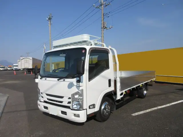 いすゞ エルフ 小型 平ボディ 床鉄板 アルミブロック の中古トラック【車両No.183562】