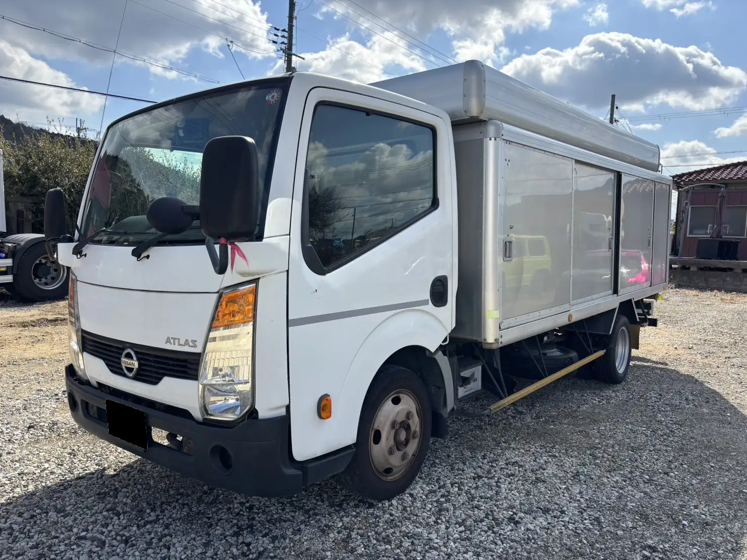 日産 アトラス 小型 アルミバン ボトルカー サイドドア の中古トラック【車両No.183501】