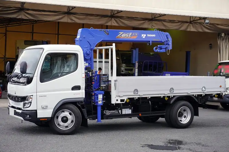 三菱 キャンター 小型 クレーン付 アルミブロック 4段 の中古トラック【車両No.183608】