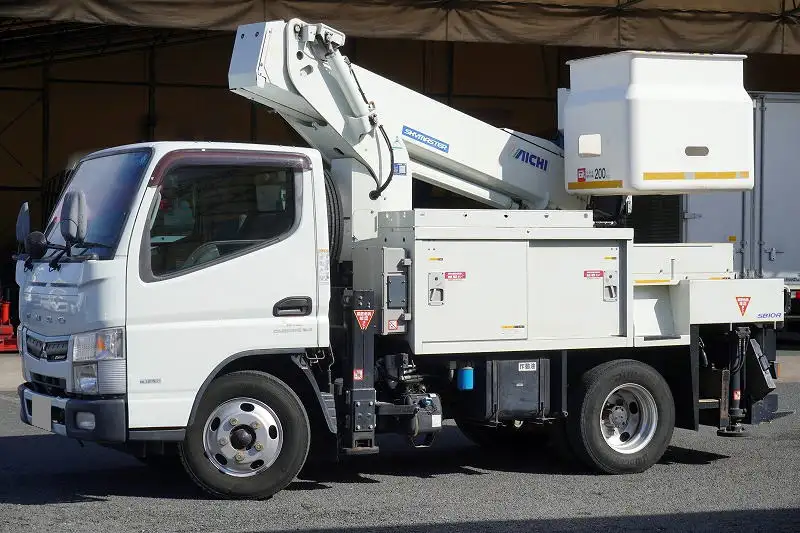 三菱 キャンター 小型 高所・建柱車 高所作業車 電工仕様 の中古トラック【車両No.183592】
