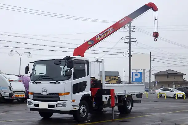 日産UD コンドル 中型/増トン クレーン付 床鉄板 3段 の中古トラック【車両No.183774】