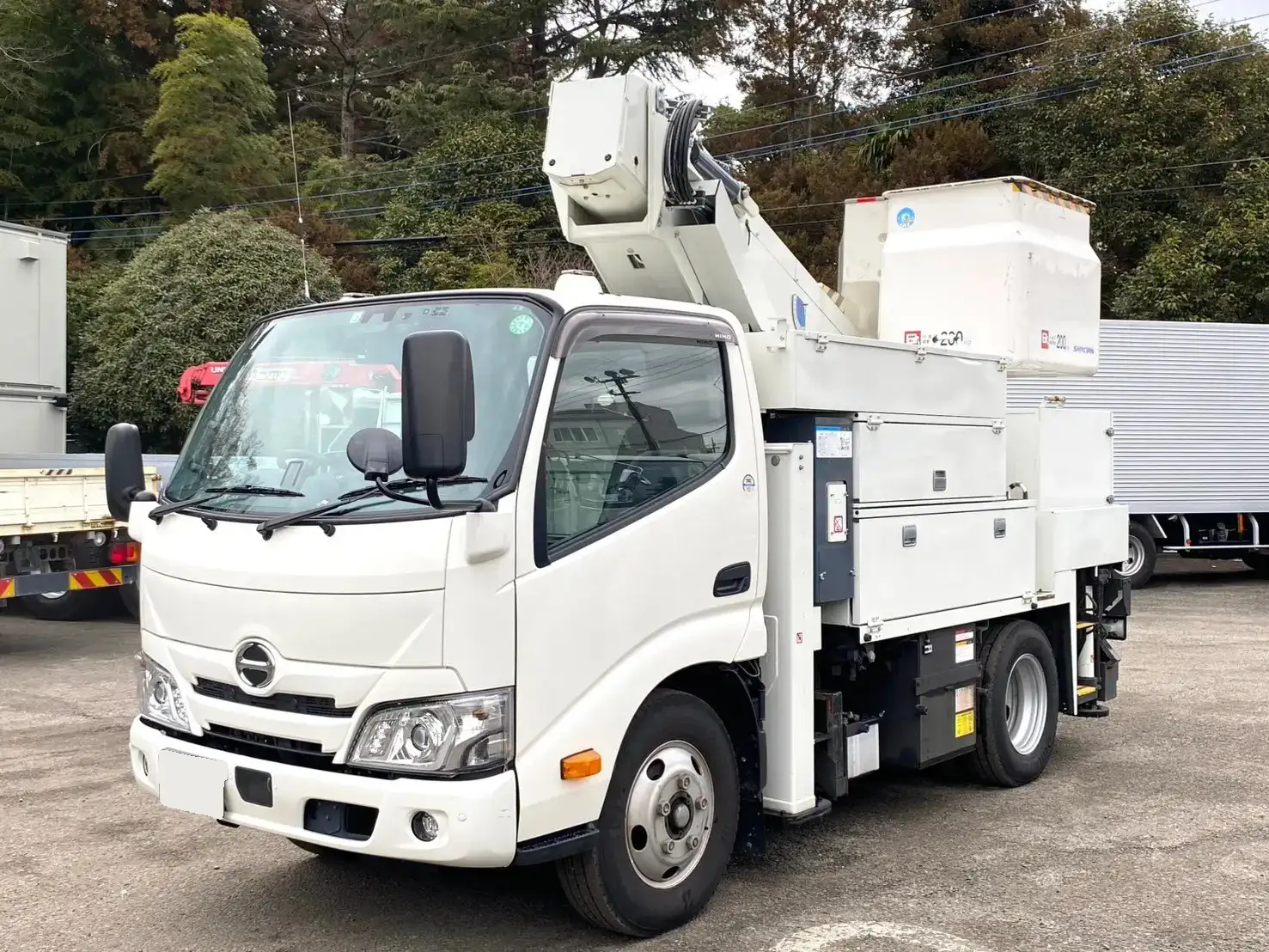 日野 デュトロ 小型 高所・建柱車 高所作業車 電工仕様 の中古トラック【車両No.183781】