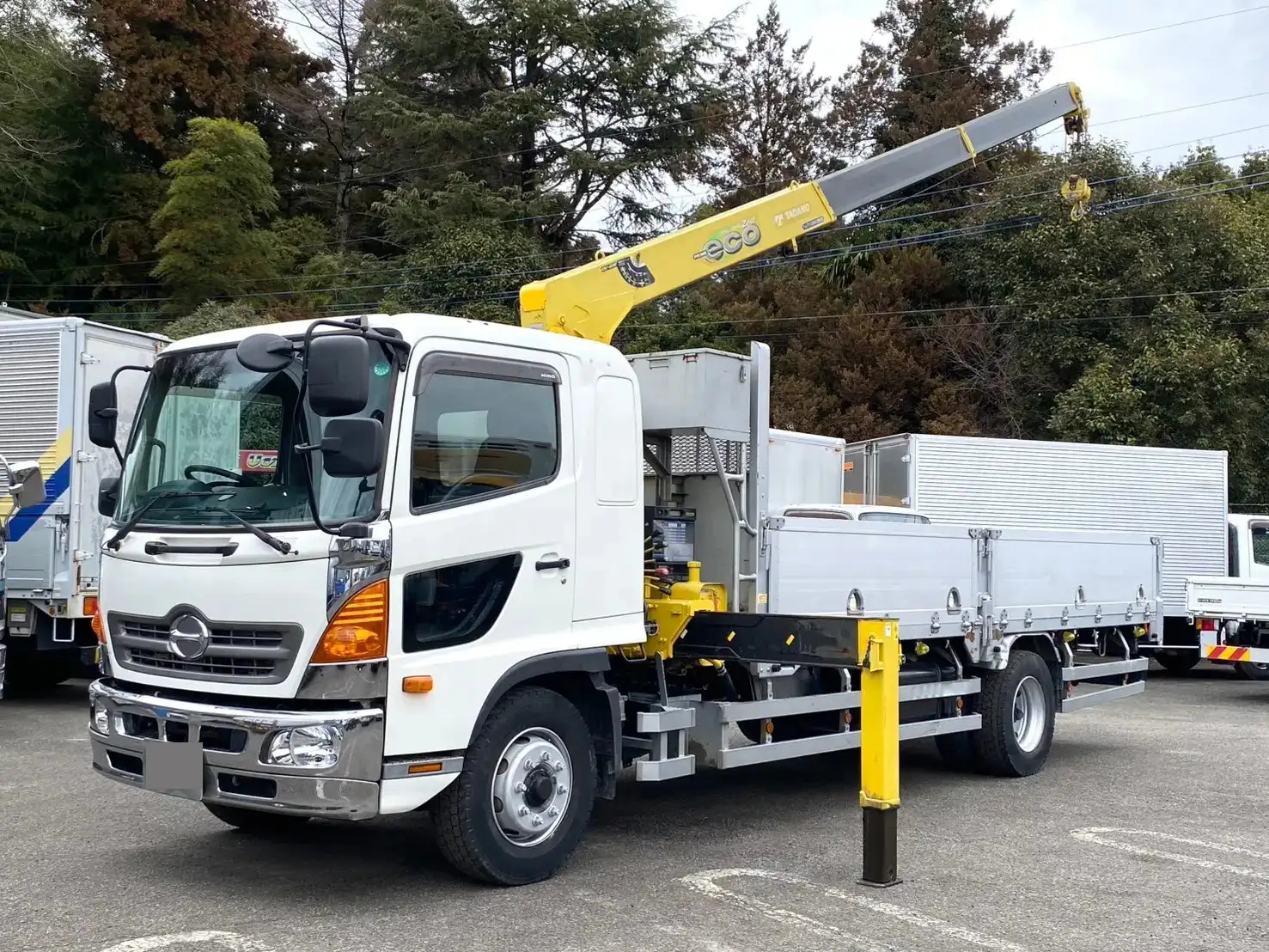 日野 レンジャー 中型/増トン クレーン付 床鉄板 アルミブロック の中古トラック【車両No.183787】