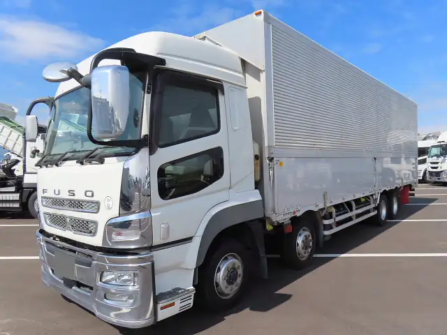 三菱 スーパーグレート 大型 ウイング パワーゲート ハイルーフ の中古トラック【車両No.183782】