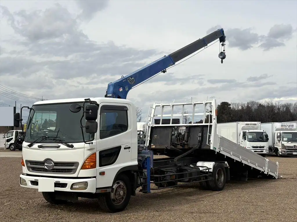 日野 レンジャー 中型/増トン 車両重機運搬 3段クレーン ラジコン の中古トラック【車両No.183962】