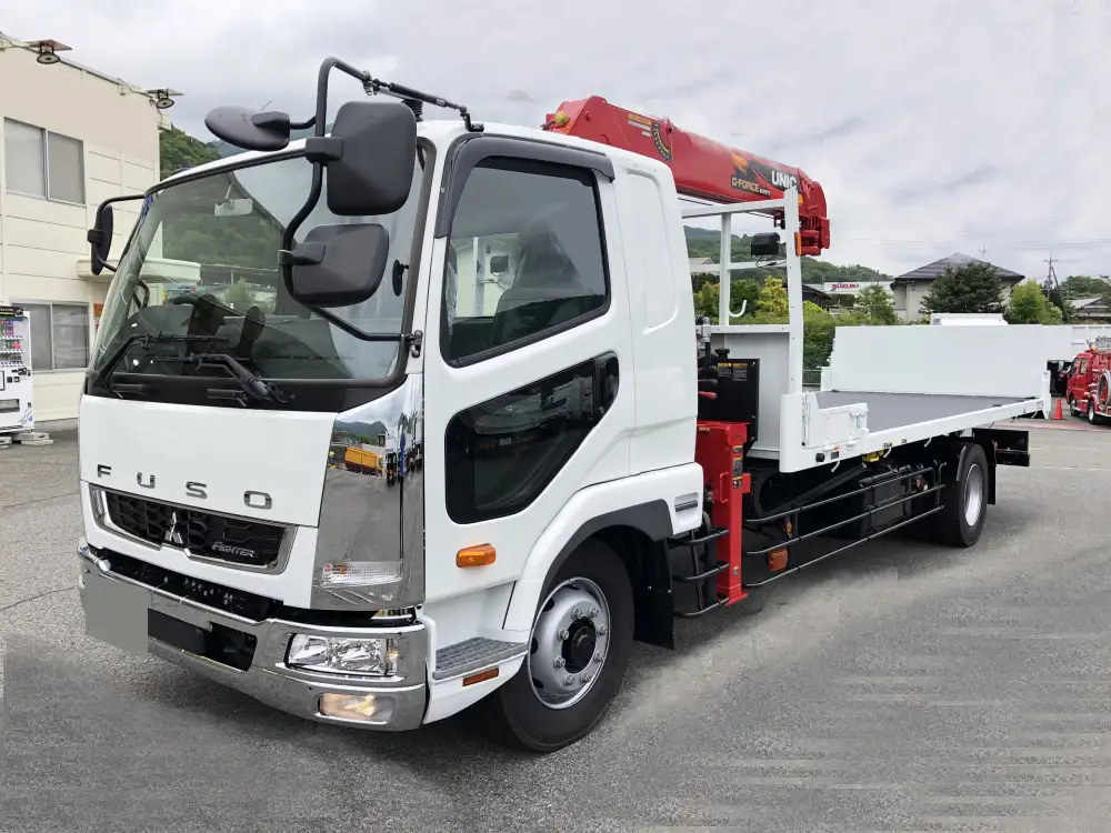 三菱 ファイター 中型/増トン 車両重機運搬 5段クレーン ラジコン の中古トラック【車両No.183871】
