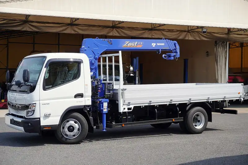 三菱 キャンター 小型 クレーン付 アルミブロック 4段 の中古トラック【車両No.184048】