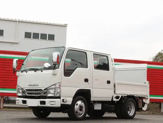 いすゞ エルフ 小型 平ボディ Wキャブ パワーゲート の中古トラック【車両No.184205】