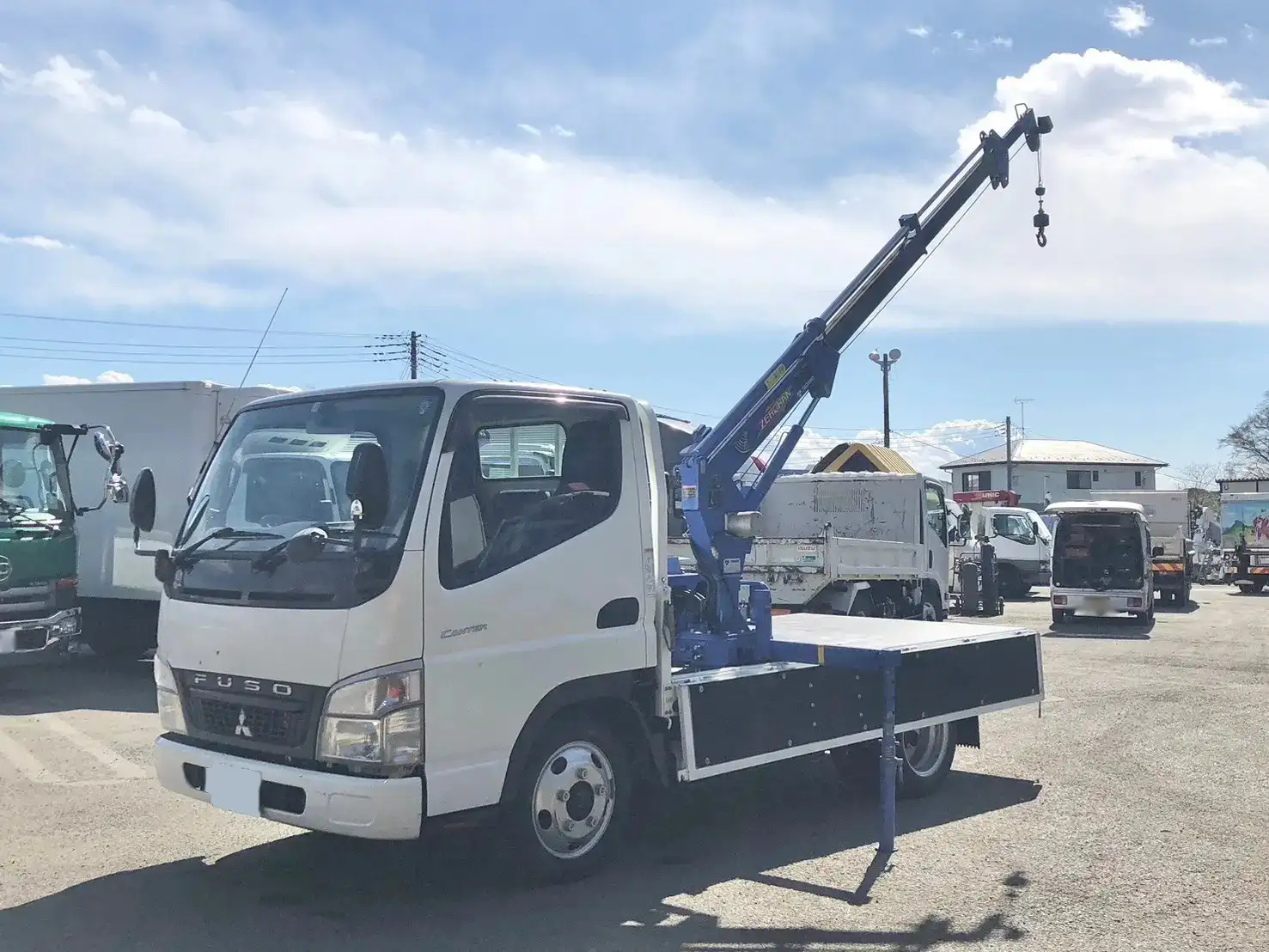 三菱 キャンター 小型 クレーン付 横置簡易クレーン 4段 の中古トラック【車両No.184283】