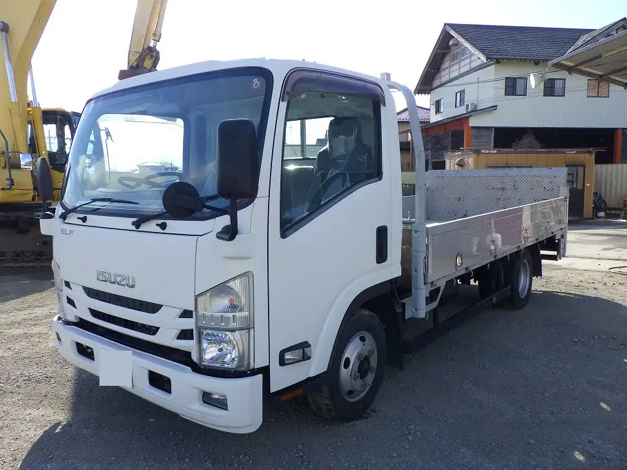 いすゞ エルフ 小型 平ボディ パワーゲート アルミブロック の中古トラック【車両No.184353】