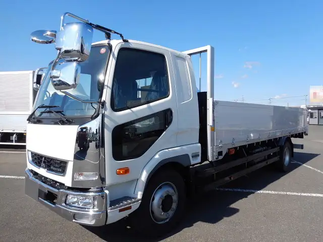 三菱 ファイター 中型/増トン 平ボディ アルミブロック ベッド の中古トラック【車両No.184559】