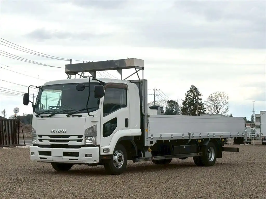 いすゞ フォワード 中型/増トン 平ボディ アルミブロック ベッド の中古トラック【車両No.184540】