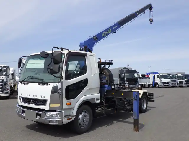 三菱 ファイター 中型/増トン アームロール クレーン付き ツインホイスト の中古トラック【車両No.184705】