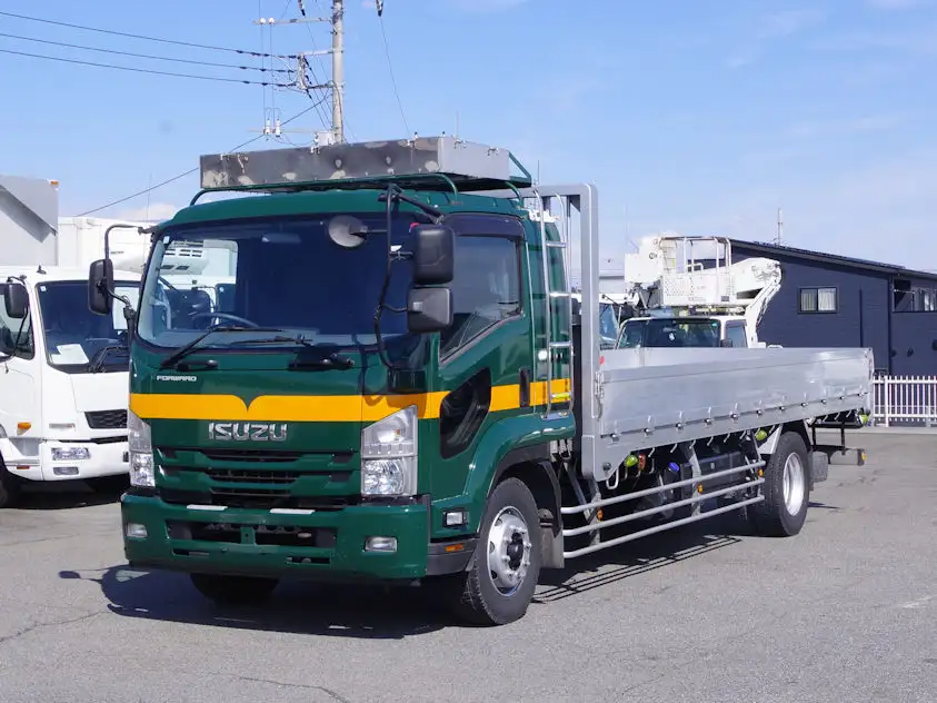 いすゞ フォワード 中型/増トン 平ボディ 床鉄板 アルミブロック の中古トラック【車両No.184551】