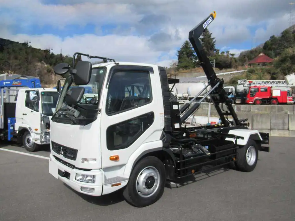 三菱 ファイター 中型/増トン アームロール ツインホイスト 2KG-FK72FZ の中古トラック【車両No.185040】