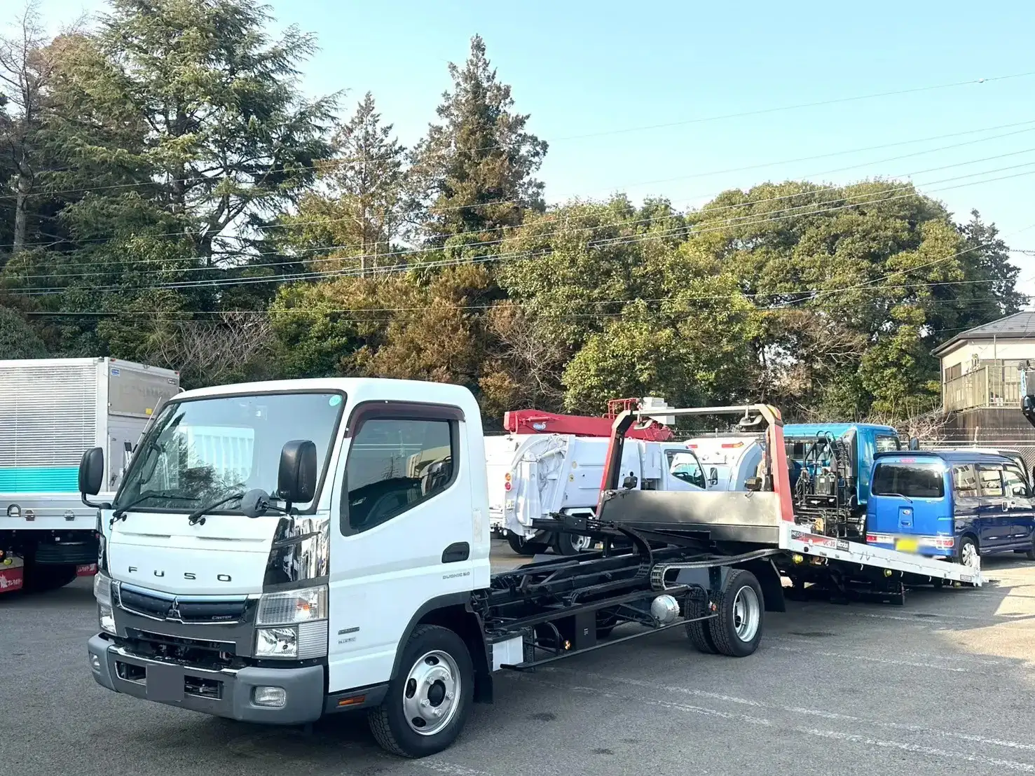 三菱 キャンター 小型 車両重機運搬 ラジコン ウインチ の中古トラック【車両No.185152】