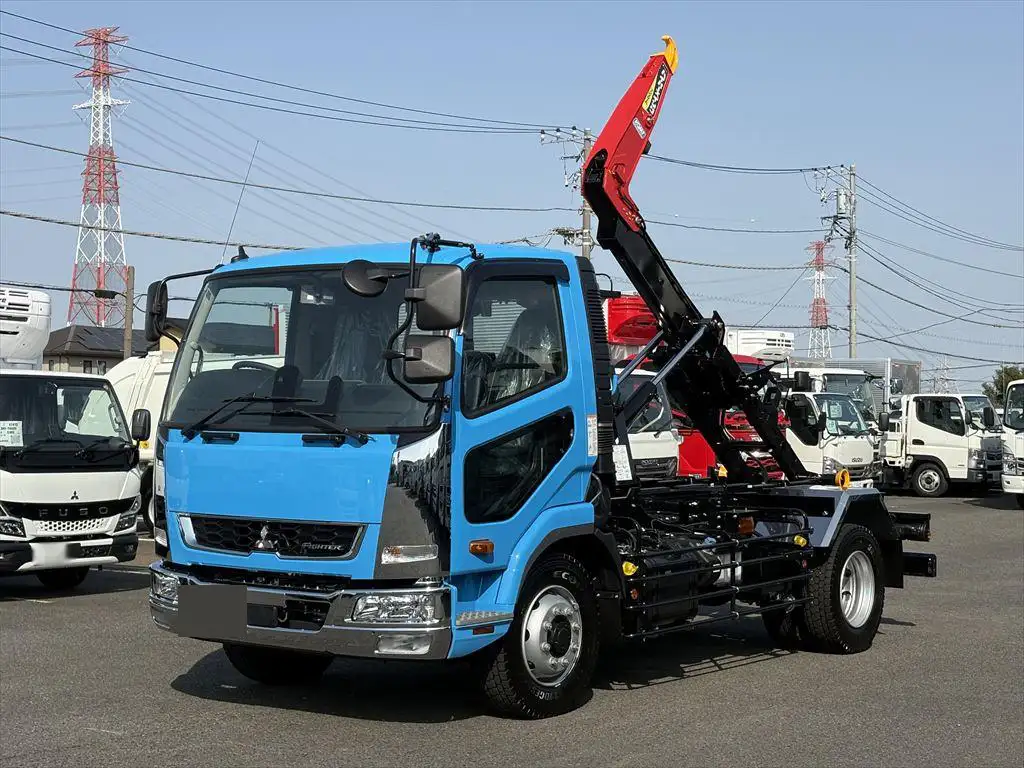 三菱 ファイター 中型/増トン アームロール ツインホイスト 2KG-FK72FZ の中古トラック【車両No.185183】