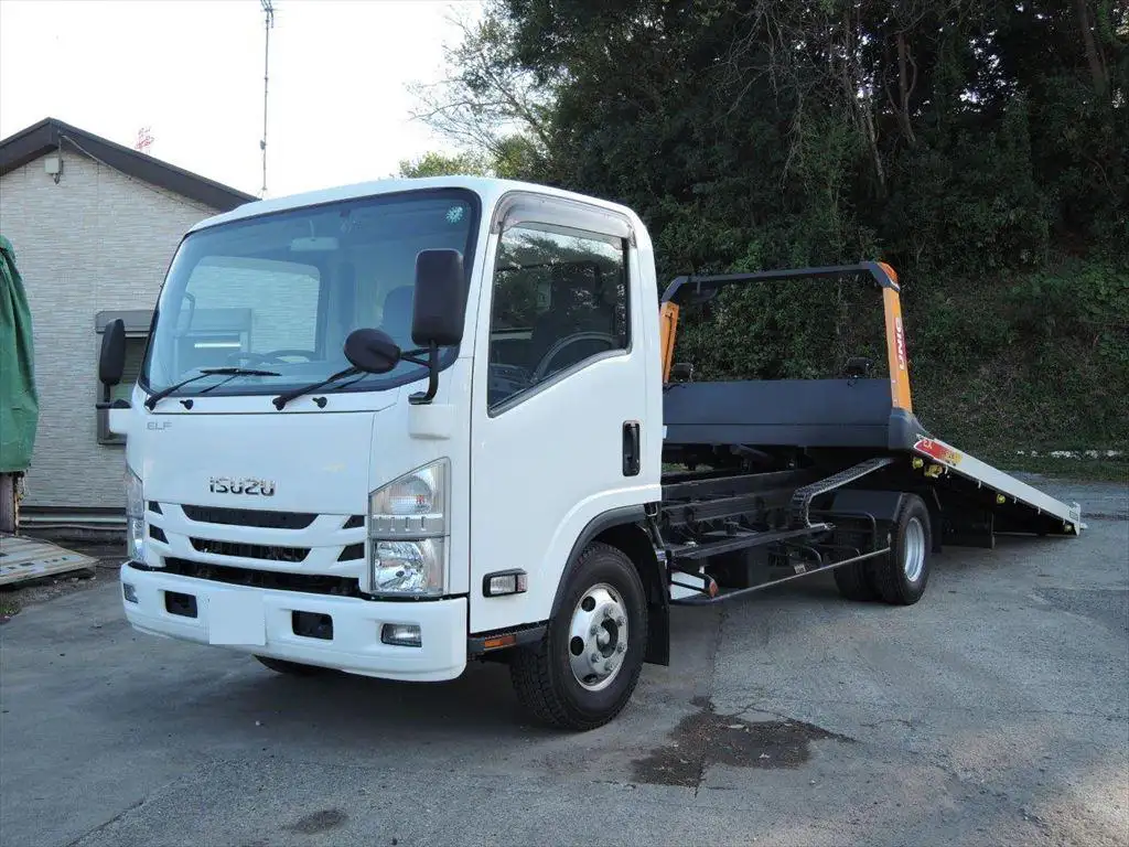 いすゞ エルフ 小型 車両重機運搬 ラジコン ウインチ の中古トラック【車両No.185124】