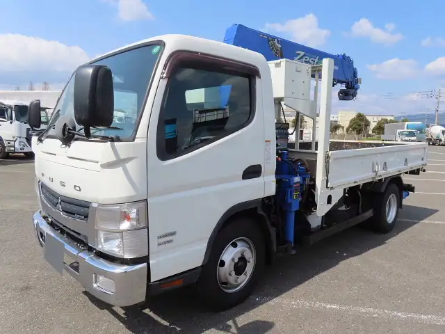 三菱 キャンター 小型 クレーン付 床鉄板 6段 の中古トラック【車両No.185095】