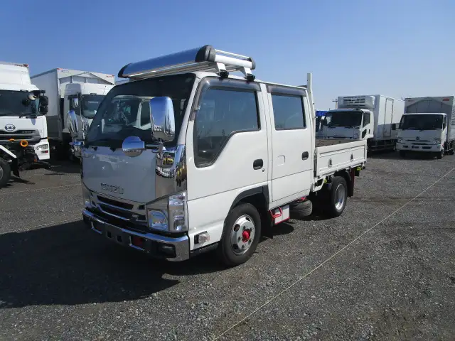 いすゞ エルフ 小型 平ボディ Wキャブ 床鉄板 の中古トラック【車両No.185258】