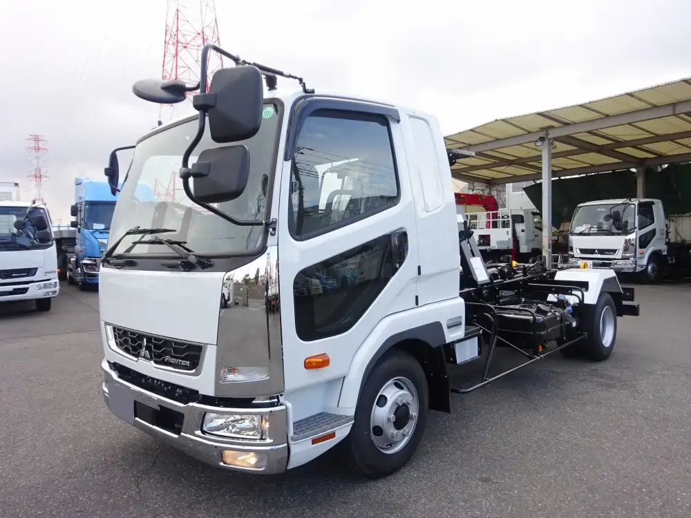 三菱 ファイター 中型/増トン アームロール ツインホイスト ベッド の中古トラック【車両No.185388】