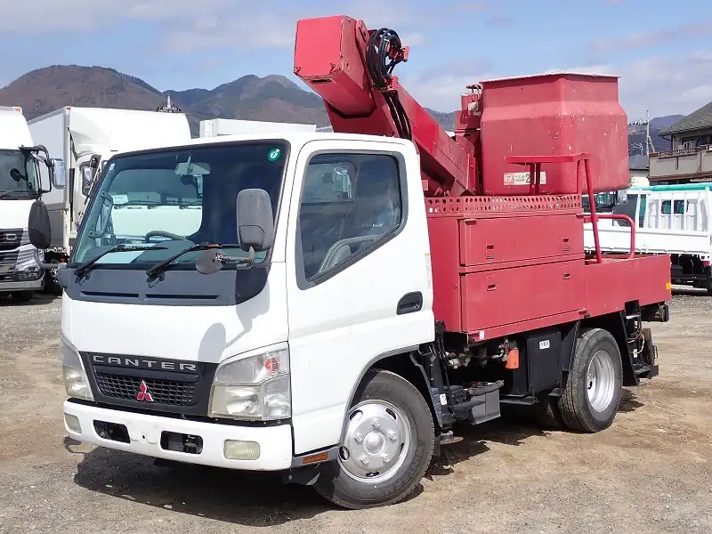 三菱 キャンター 小型 高所・建柱車 高所作業車 PA-FE73DB の中古トラック【車両No.185461】